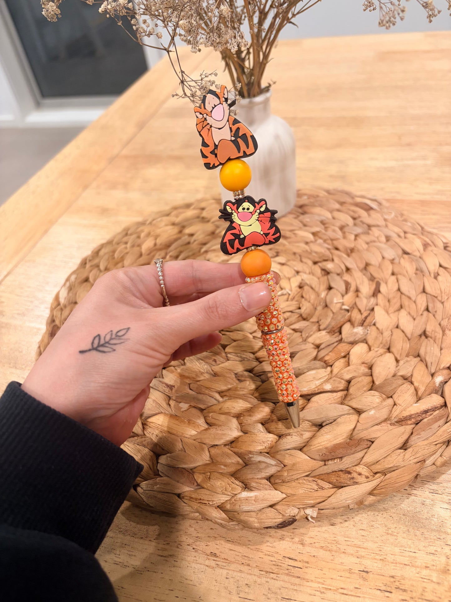 Tigger Rhinestone Beaded Pen