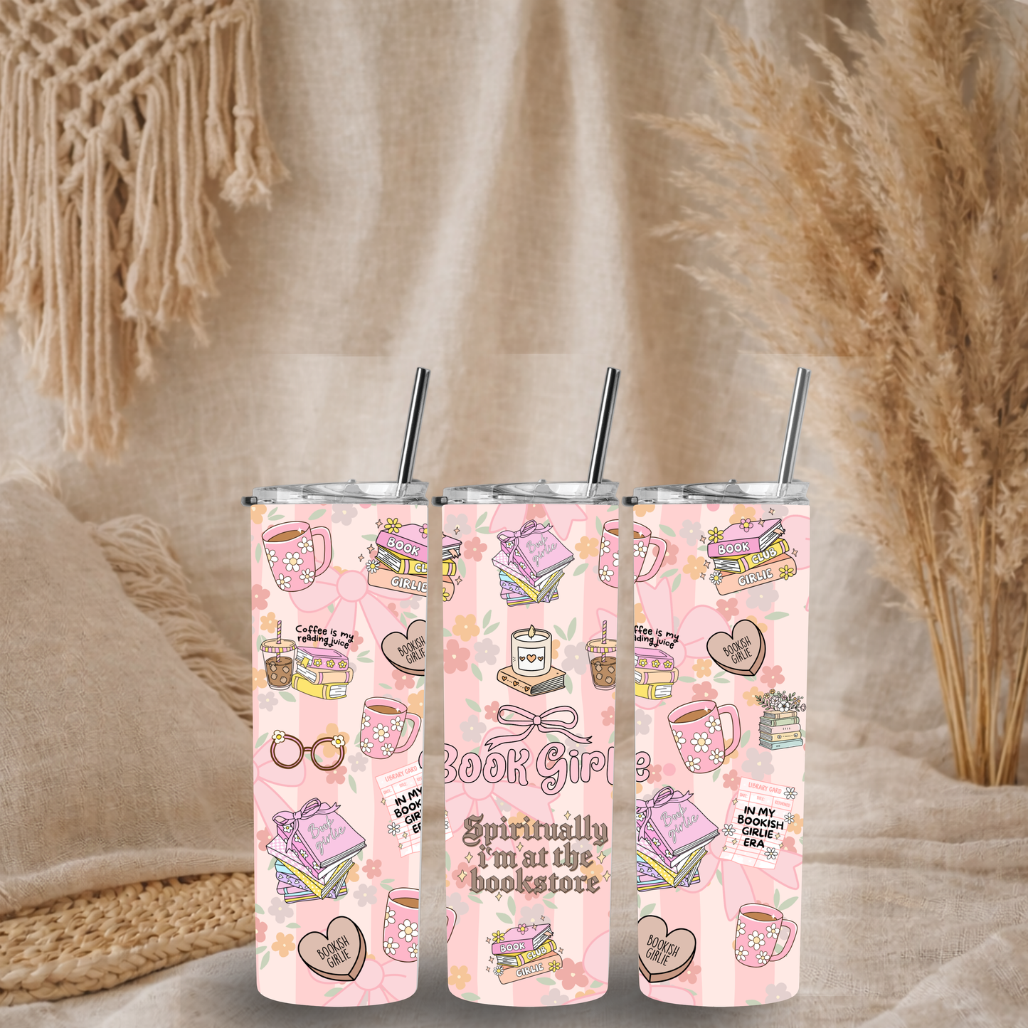 Book Girly - 20oz Tumbler