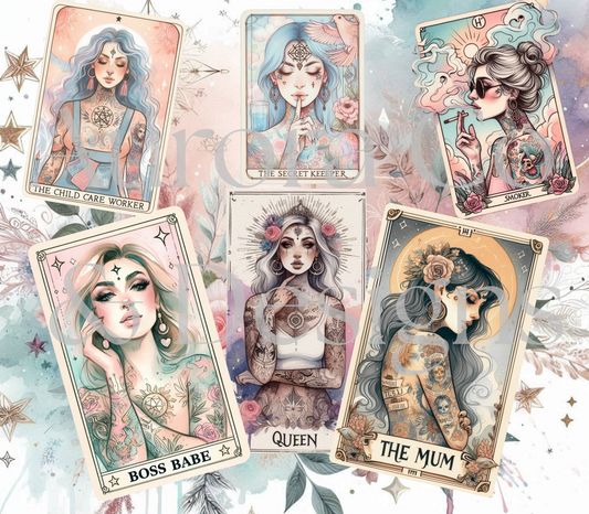 Tarot Queen Cards - 20oz Tumbler