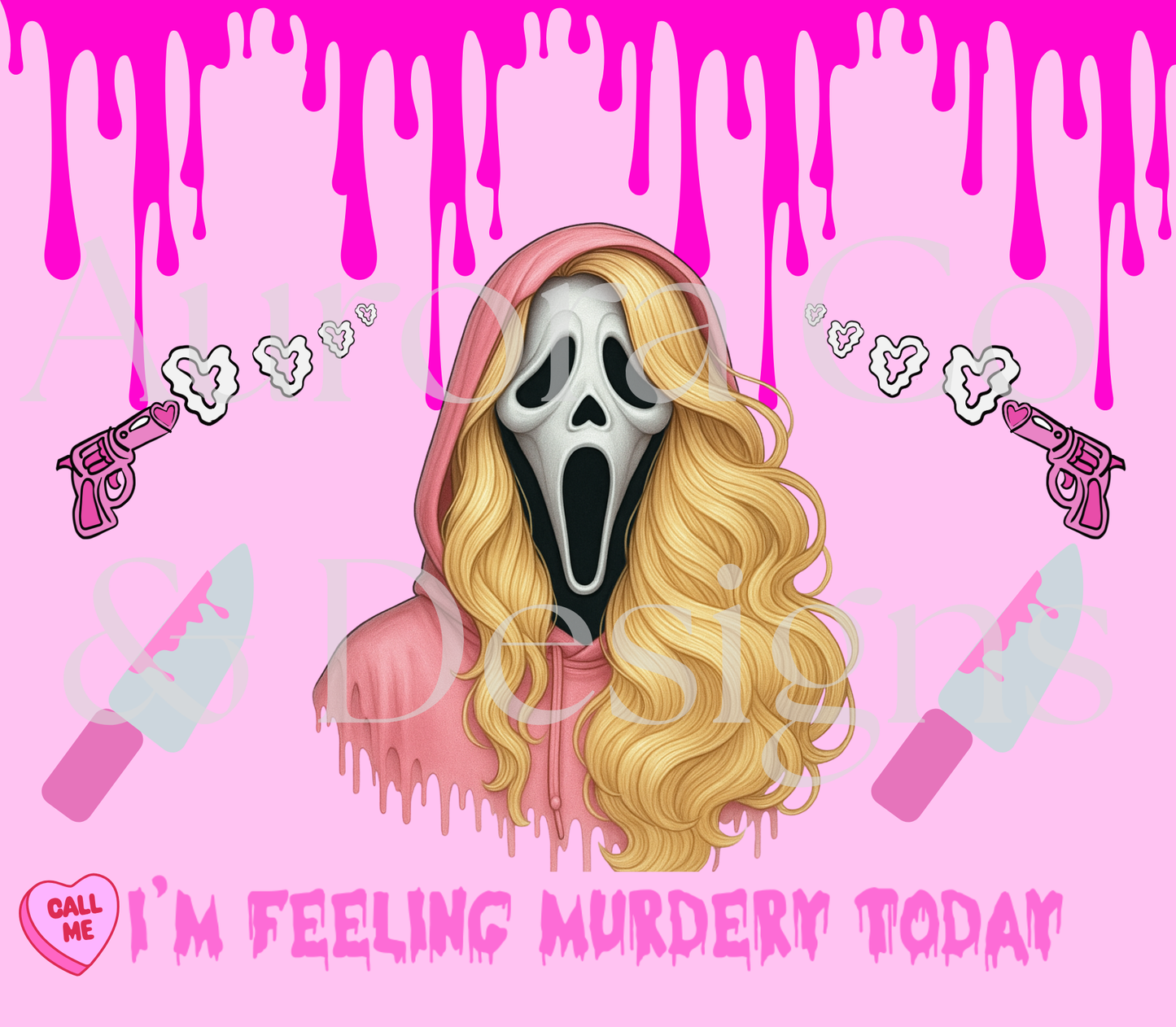 20oz Ghostface Pink Tumbler