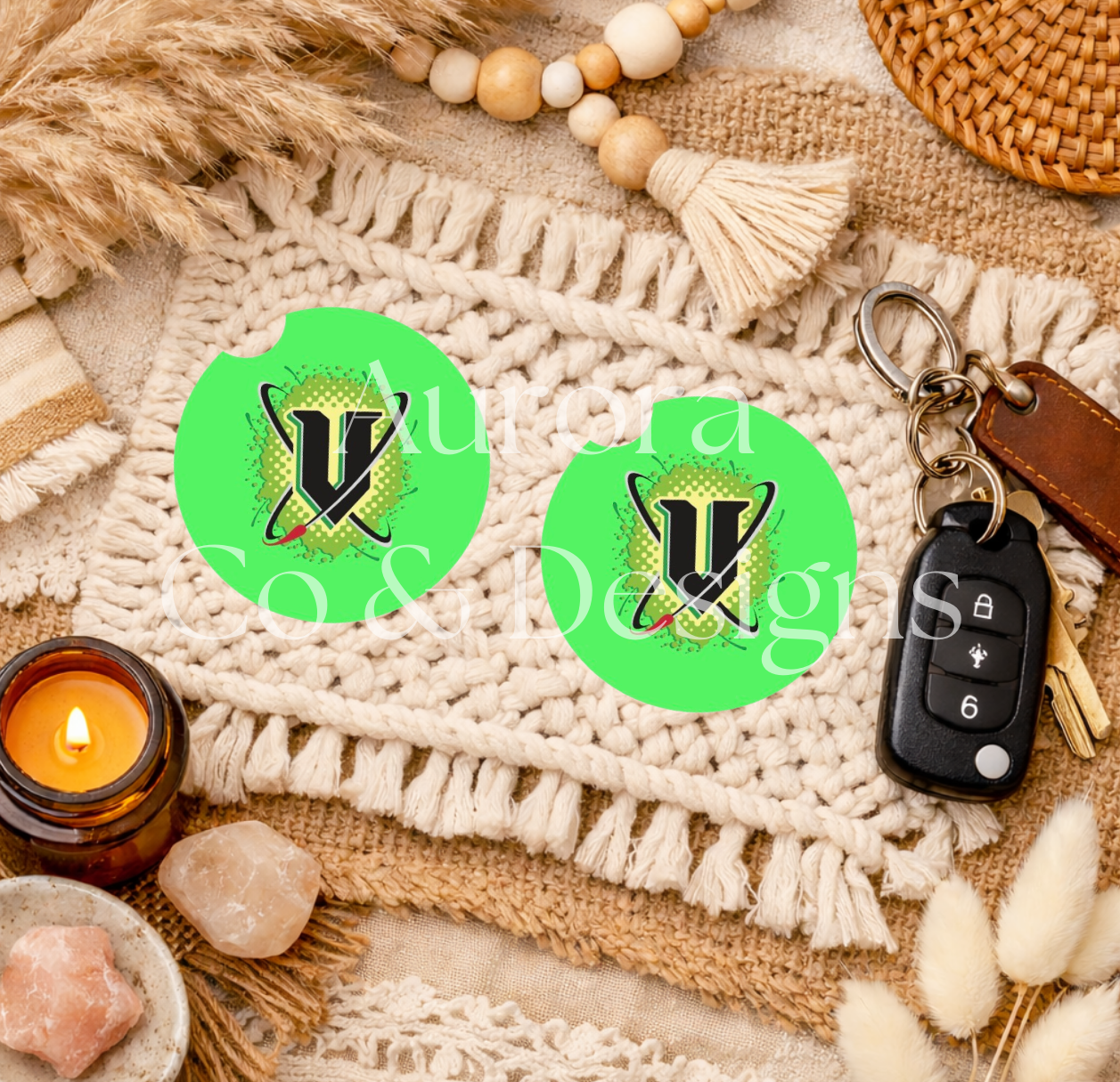 Green Energy Car Coaster