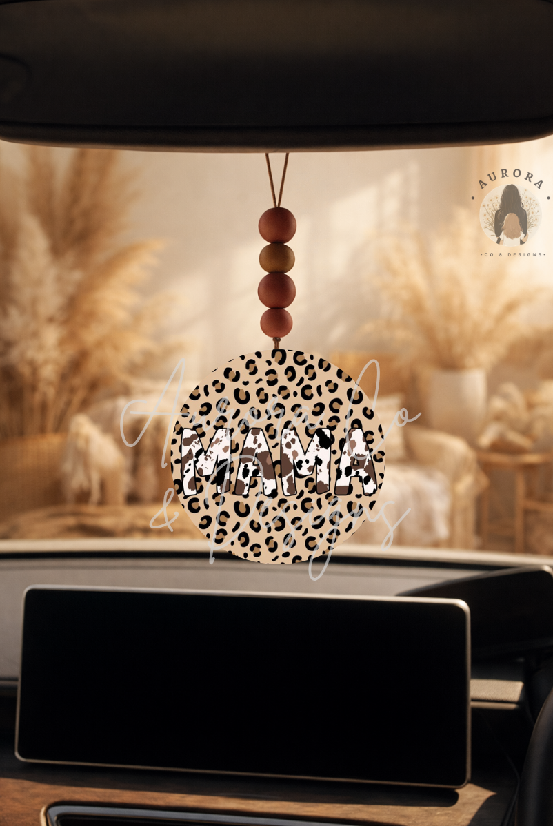 Mama, Leopard - Car Hanger