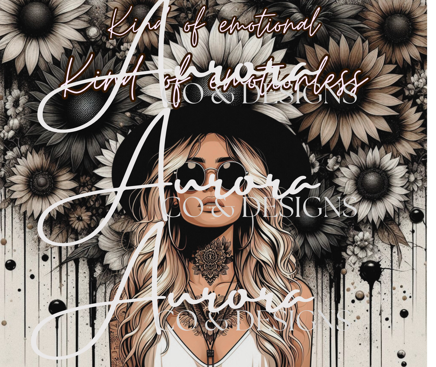 Kind Of Emotional, Kind of Emotionless Aesthetic- 20oz Tumbler