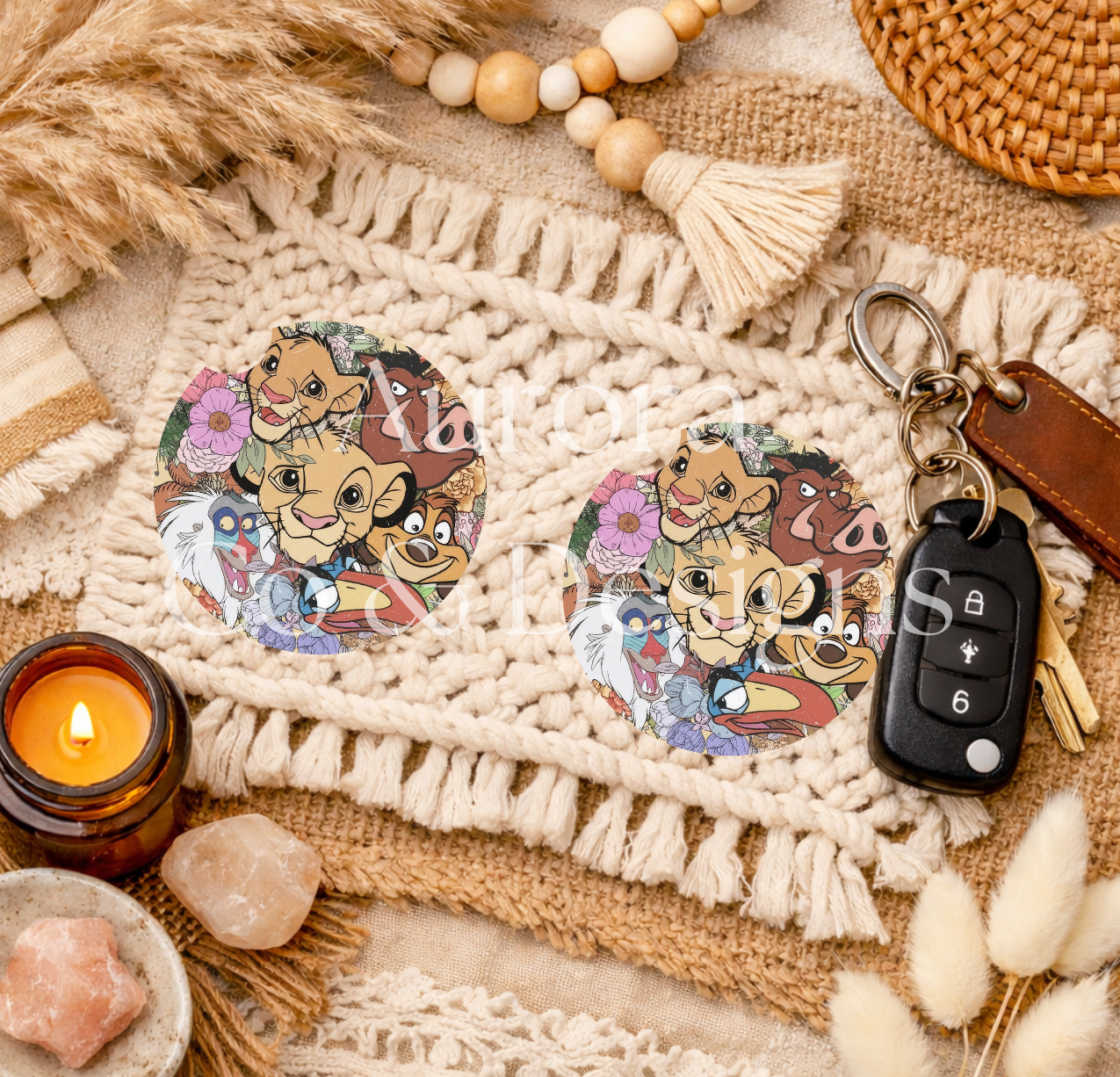 Lion Simba - Car Coasters
