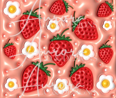 Strawberry & Daisy Inflated- 20oz