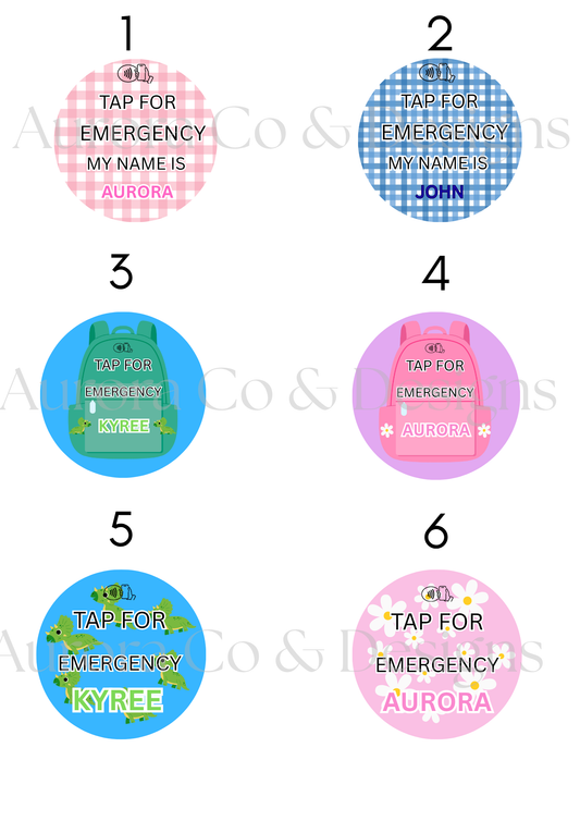 Kids Emergency Tags
