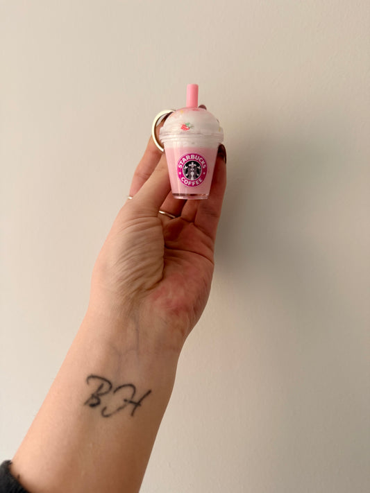 Mini Strawberry & Cream - Pre Made Keyring