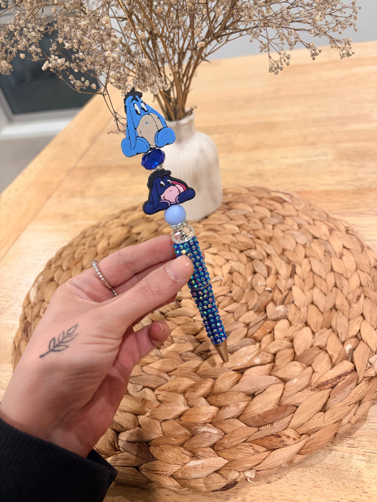 Eeyore Rhinestone Beaded Pen