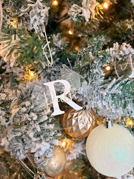 Personalised Acrylic Name Ornament