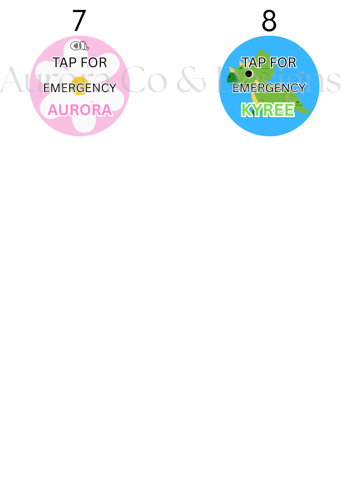 Kids Emergency Tags