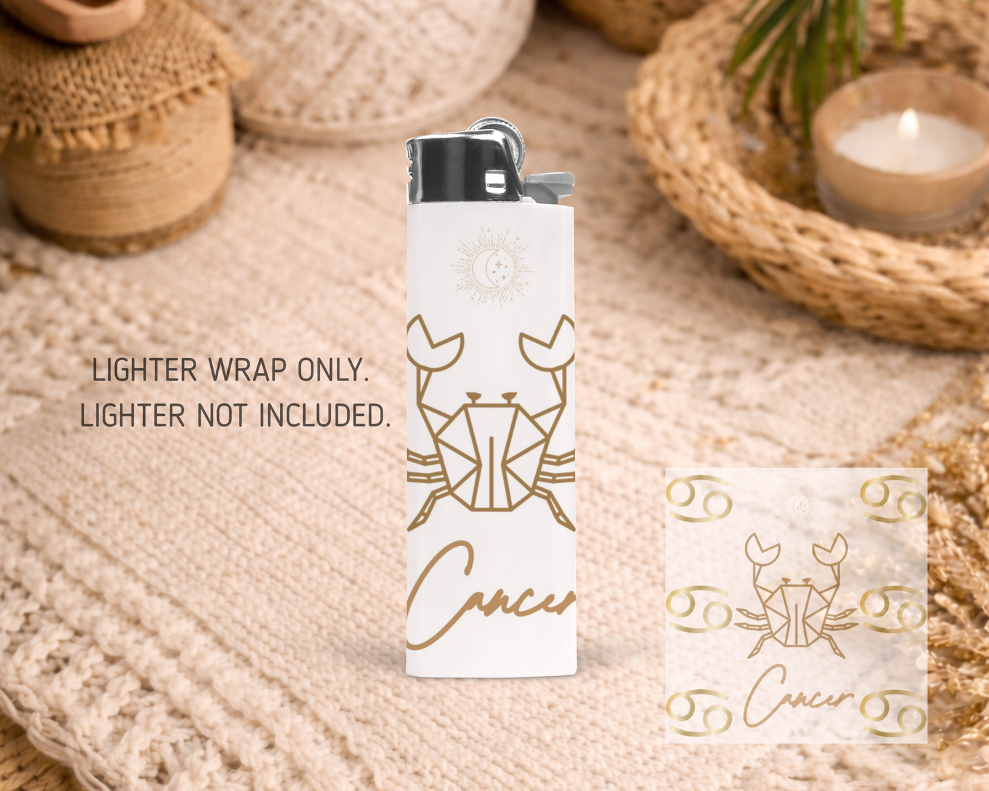 BIC Lighter Wrap #76 - Cancer Star Sign