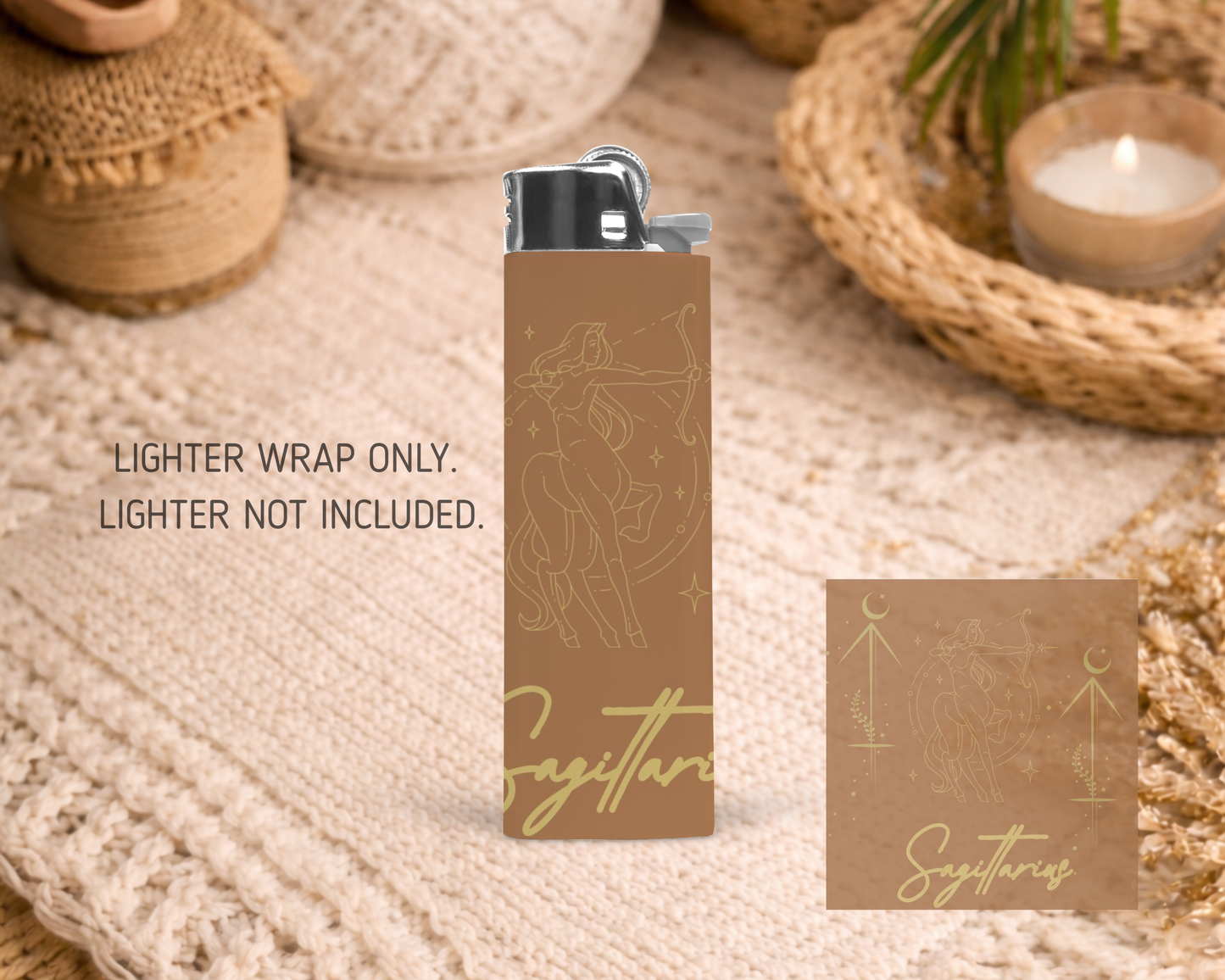 BIC Lighter Wrap #77 - Sagittarius Star Sign