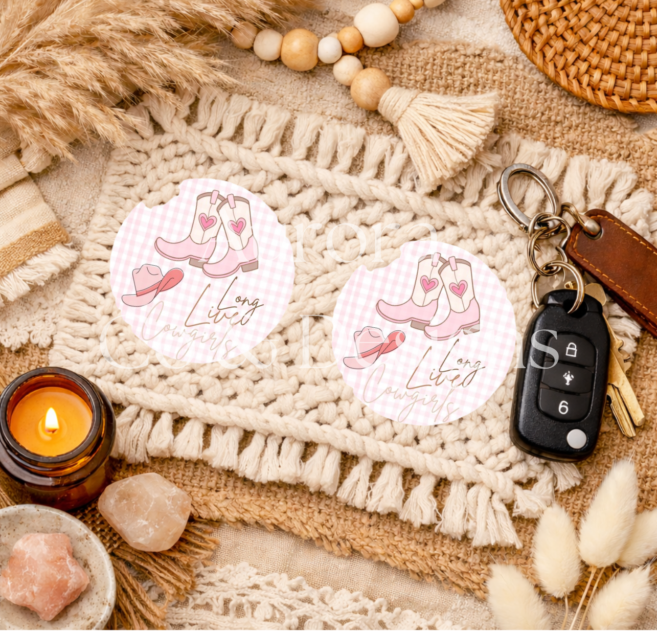 Country Girl - Car Coaster