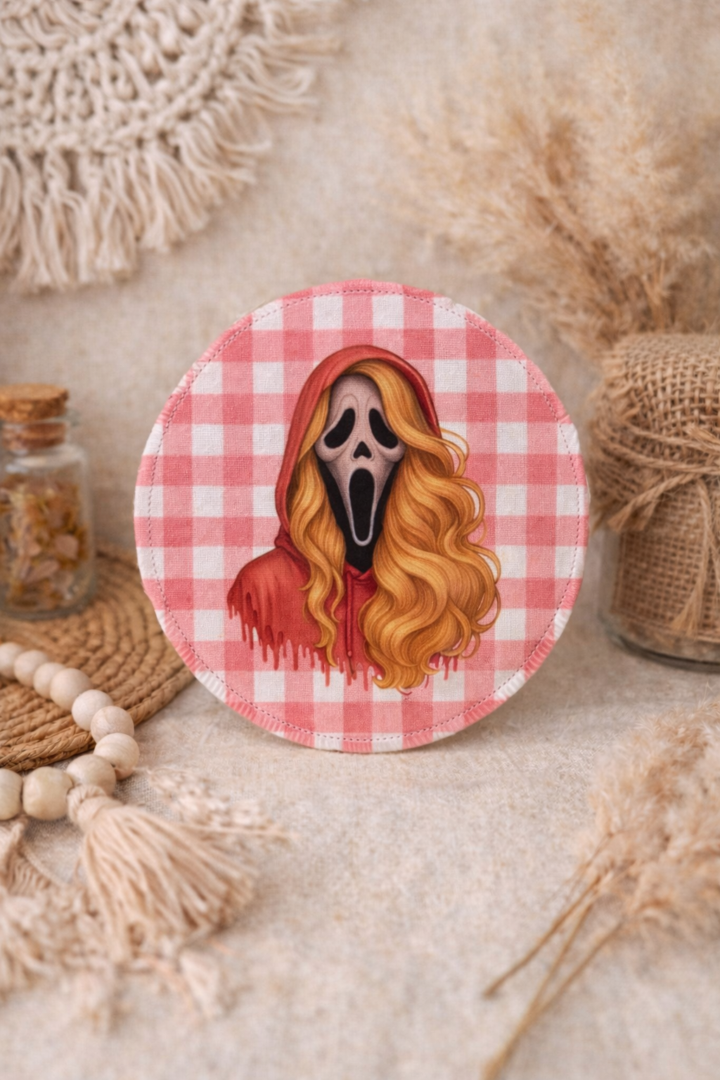 Iron On Patches - Pink Ghost