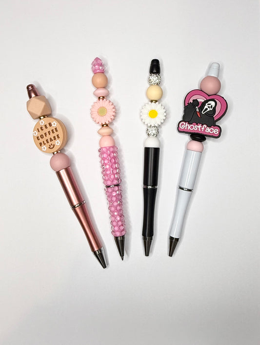 Beaded Pens – Customisable with Focal Beads or Rhinestones