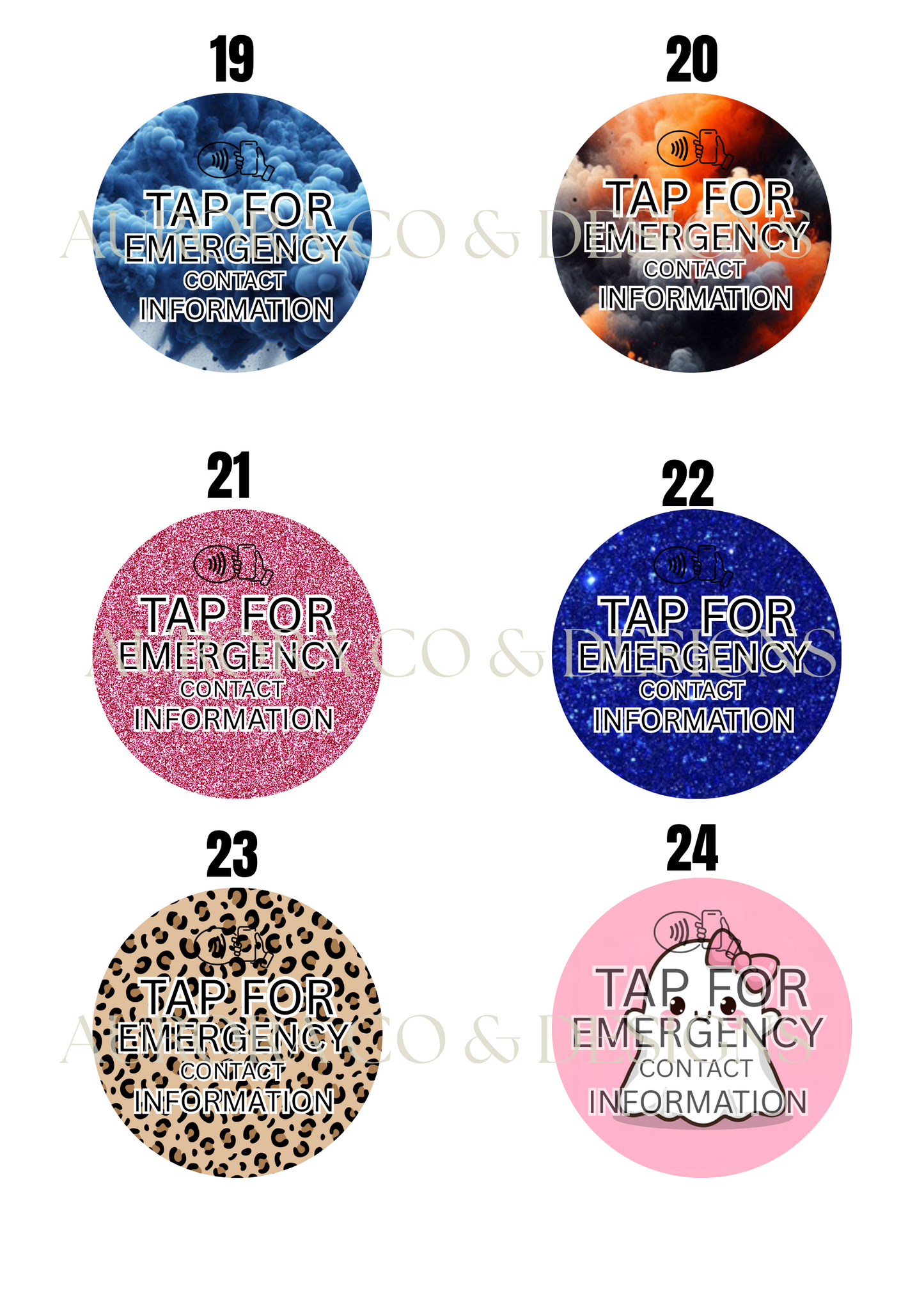 Emergency Contact & Medical NFC Tags