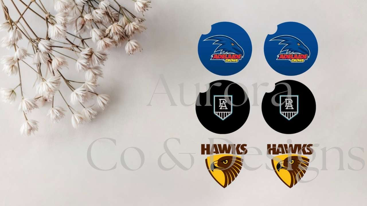 AFL Footy Car Coasters