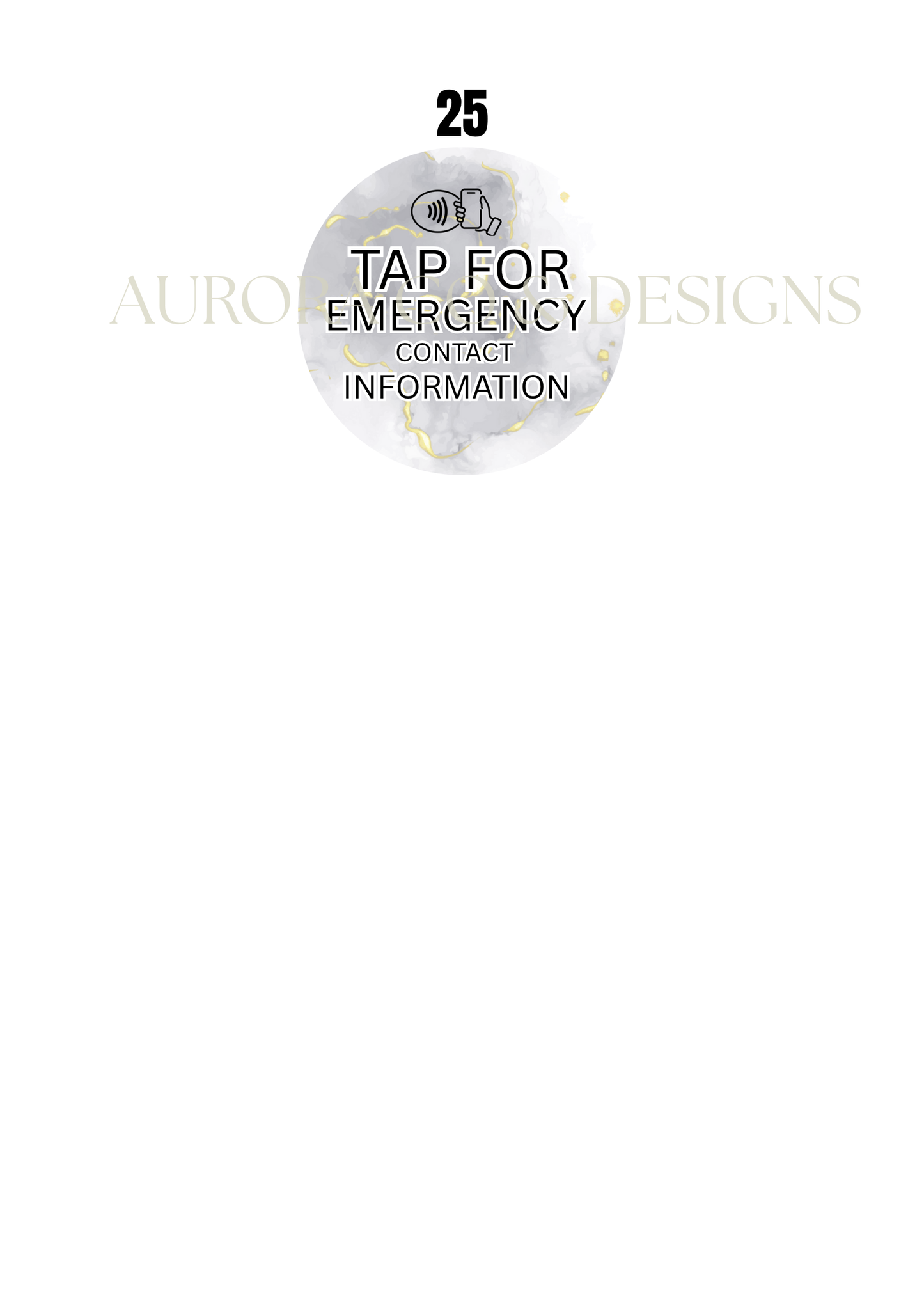 Emergency Contact & Medical NFC Tags