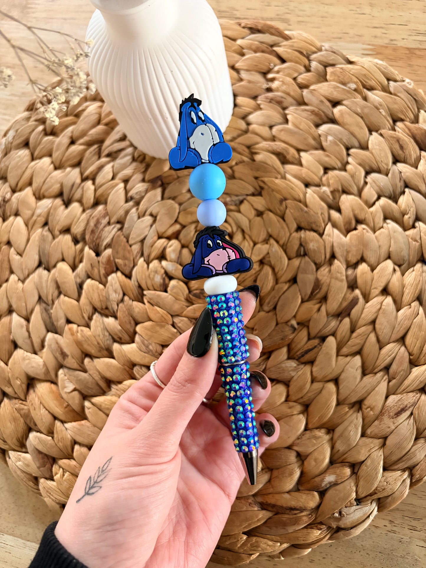 Eeyore Rhinestone Beaded Pen