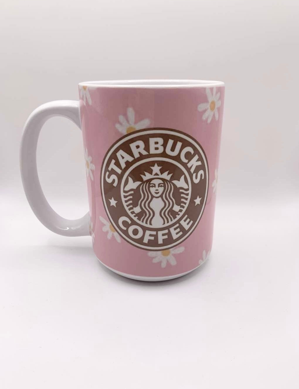 15oz Pre-made Coffee Daisy Mug