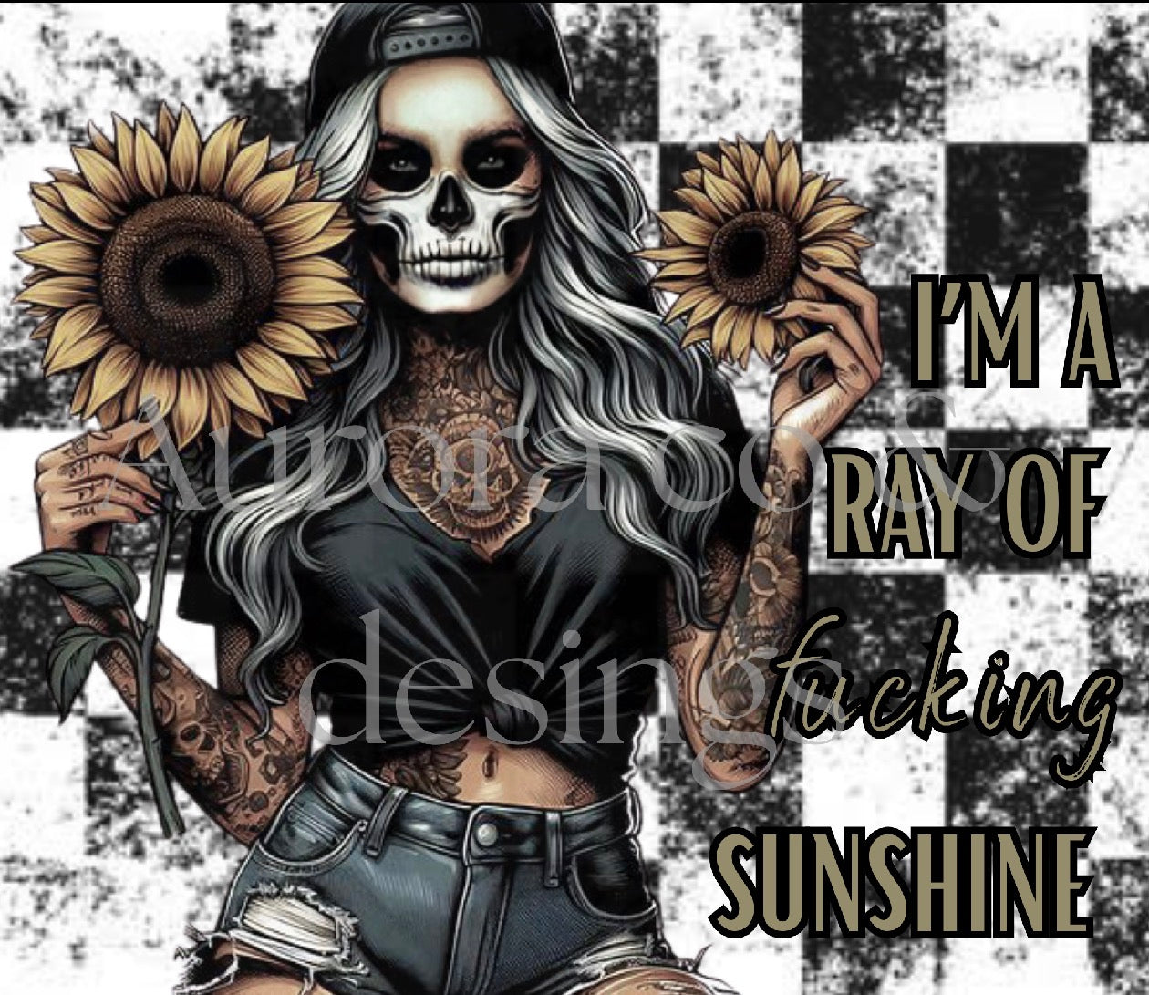 20oz Sublimation Print #30 -Ray Of F**king Sunshine