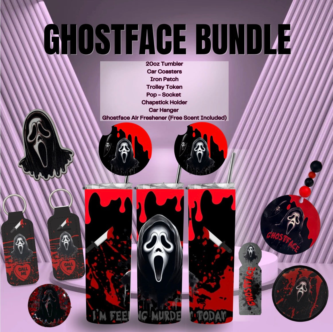 GHOST FACE BUNDLE BLACK π€