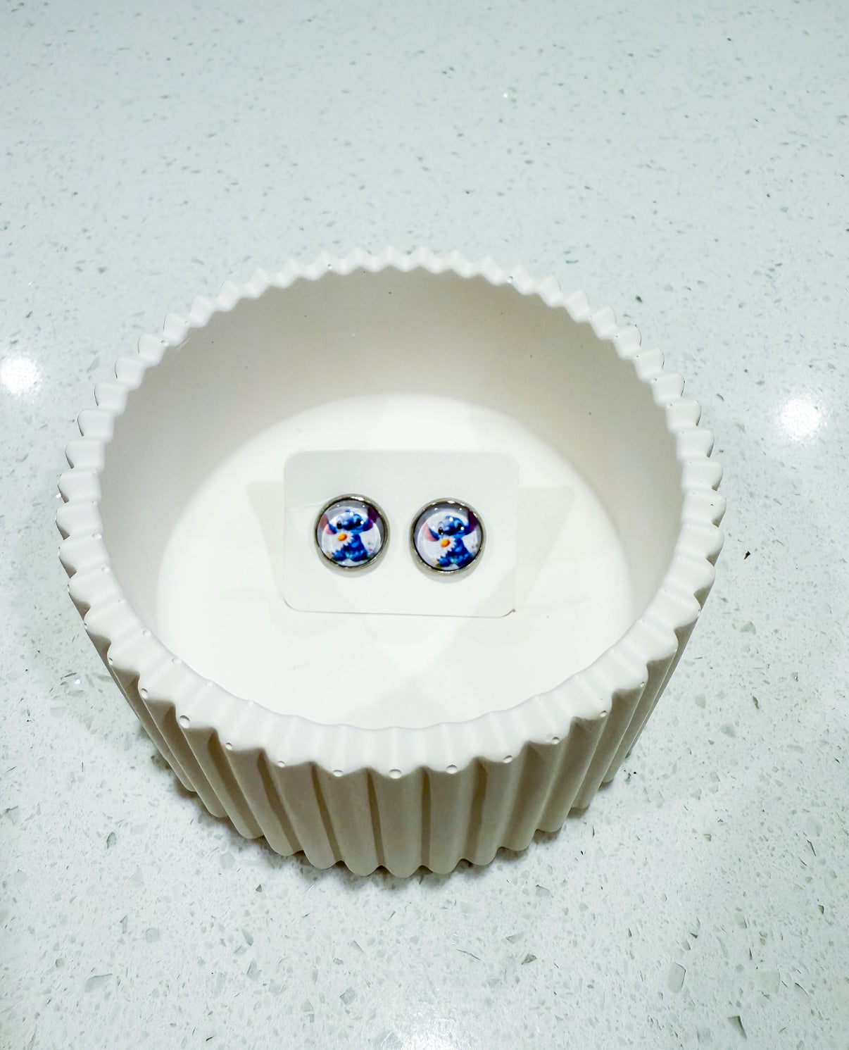 Handmade Stud Earrings - Stitchy