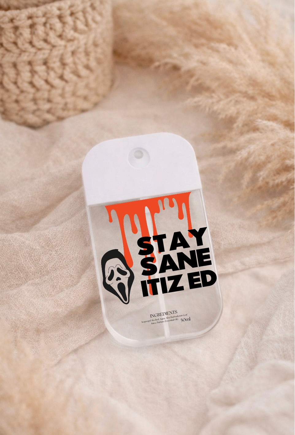 Hand Sanitizer Spray - Ghost Face - Stay Sane Itized