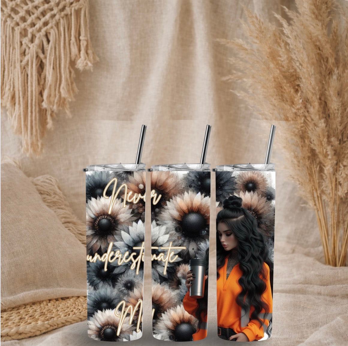 Tough Blooms – 20oz Tradie Girl Tumbler