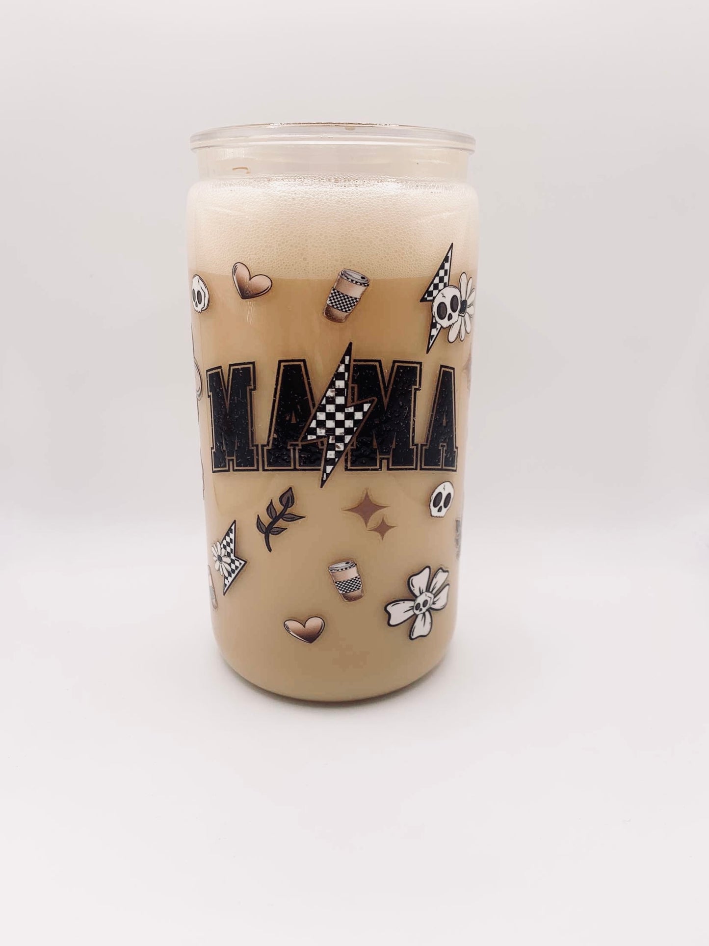16oz - Coffee Milk Snowglobe (Mama)