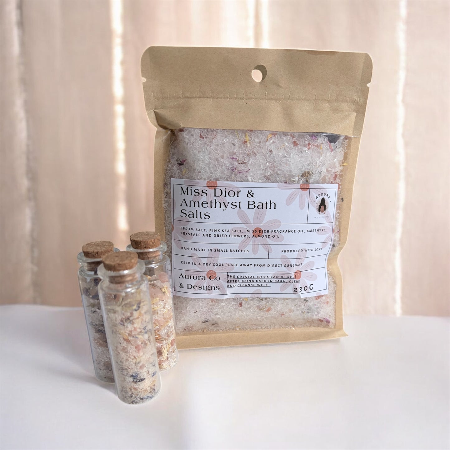 š Amethyst Crystal Bath Salts ā Miss Dior Inspired 230G