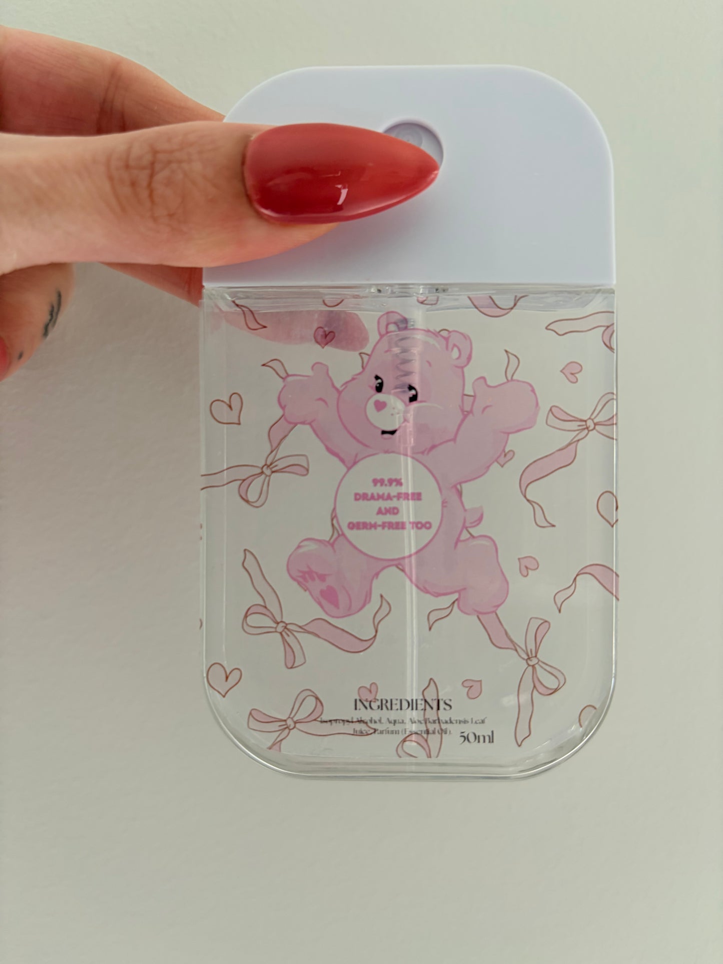 Hand Sanitizer Spray - Care Bear 99% Drama & Germ Free