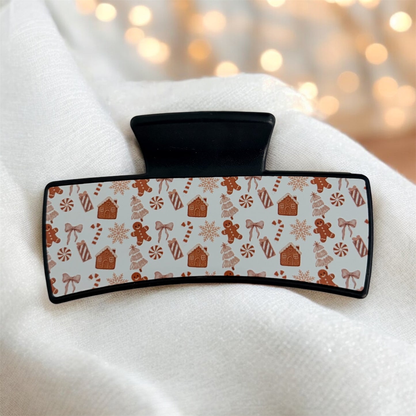 Christmas Boho Claw Clip