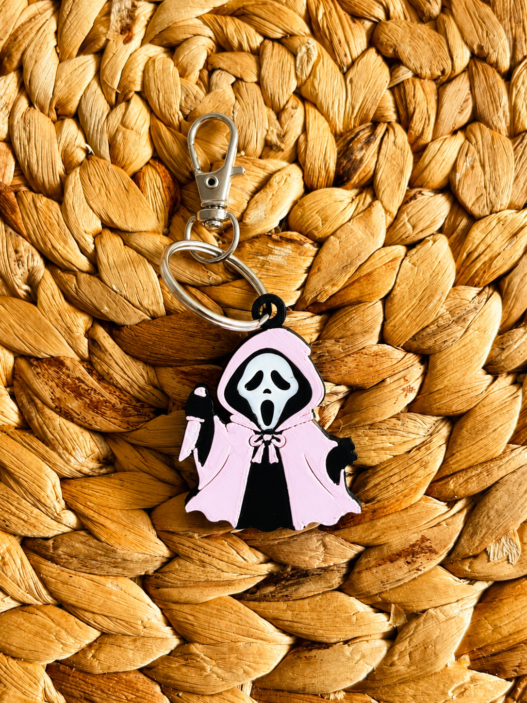 Pink Ghostface Can Opener - (Keychain)