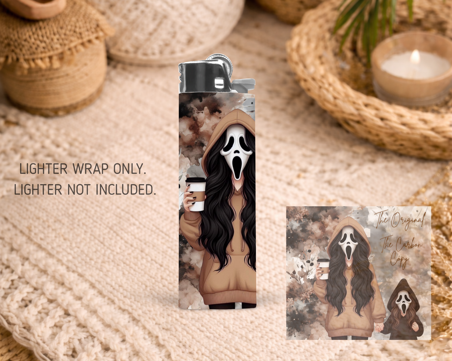 BIC Lighter Wrap #8 - Mum & Daughter Ghostface