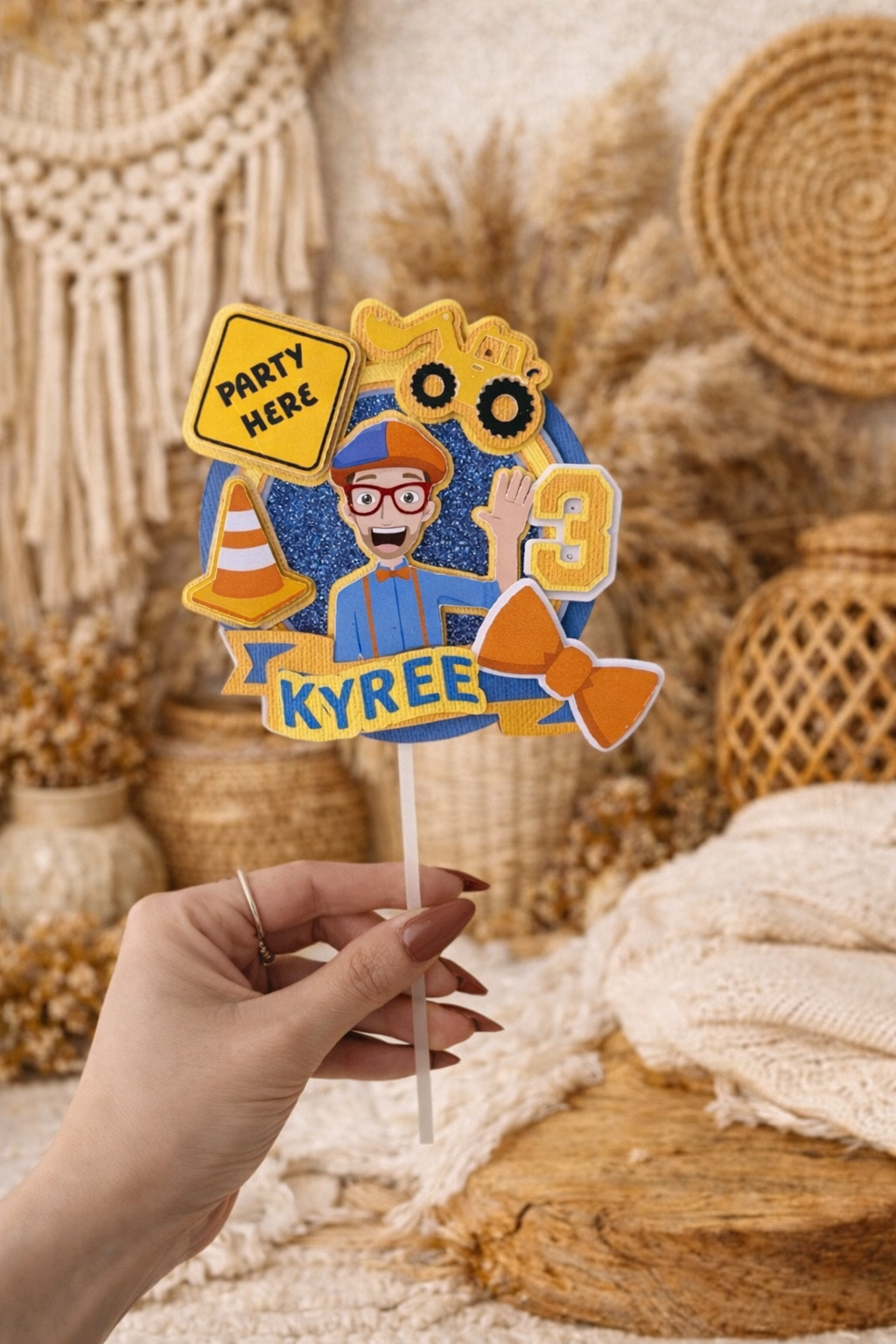 Blippi Personalised Cake Topper