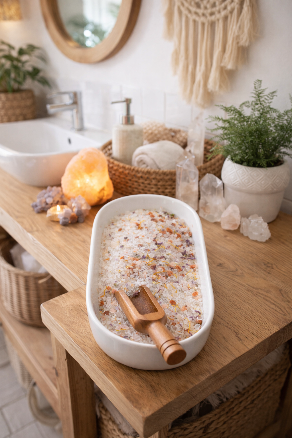 š¤ Clear Quartz Crystal Bath Salts ā Miss Dior Inspired 230G