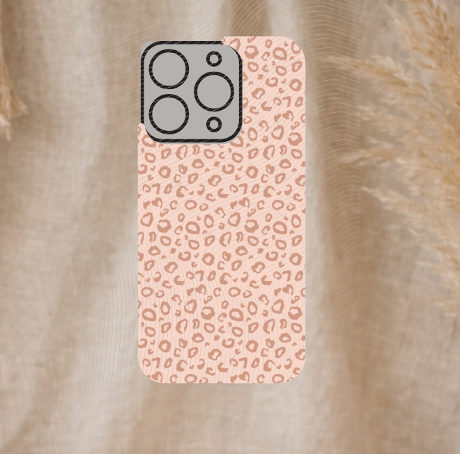Beige Leopard Boho Phone Case