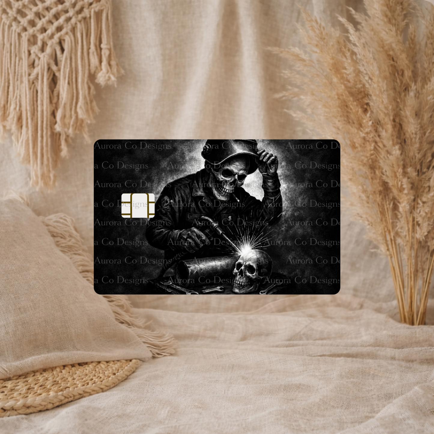 Bank Card Wrap - Skull Welder