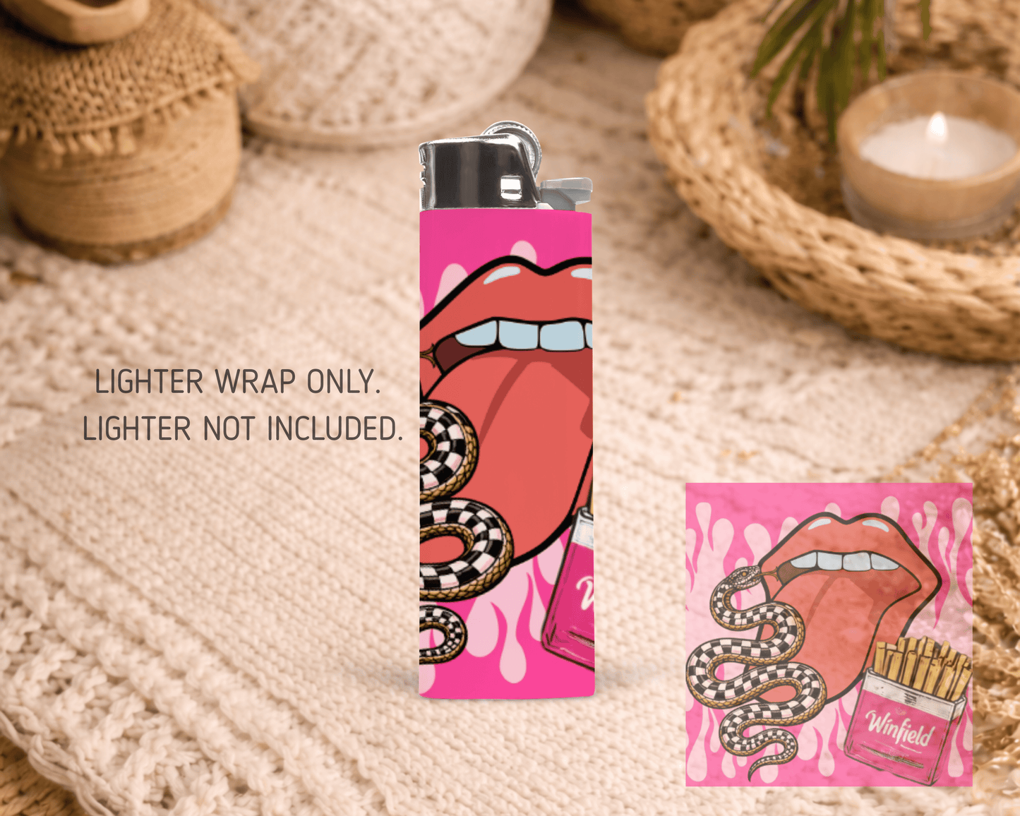 BIC Lighter Wrap #87 - Retro Smoker