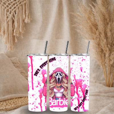 Barbie Ghost Face - 20oz Tumbler