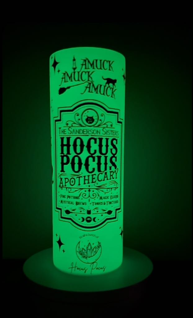 Glow in The Dark Tumbler- Green/Blue- 20oz