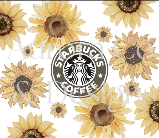 20oz Sublimation Print #9 - Sunflower Star Buck Coffee