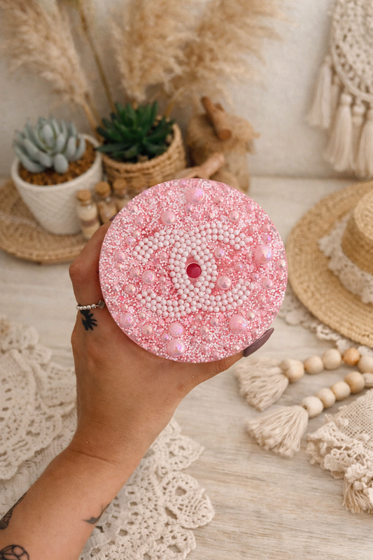 Chanel - 24oz Snowglobe Tumbler With Designed Lid