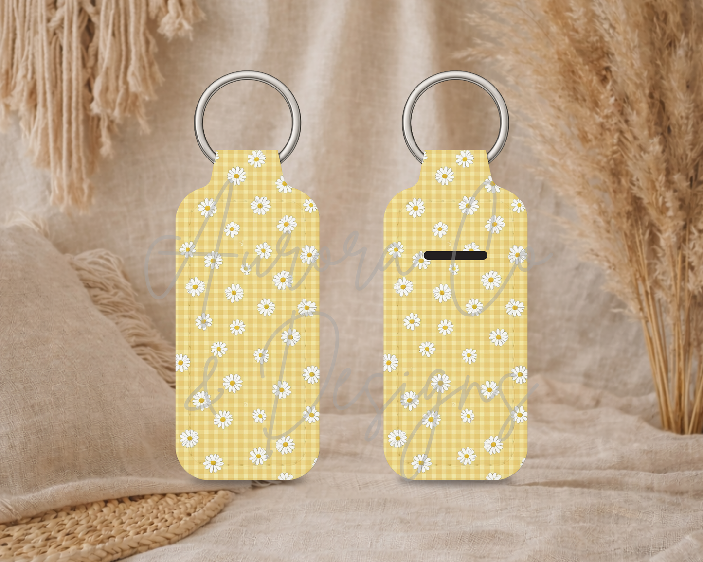 Chapstick Keyring - Yellow Dainty Daisies