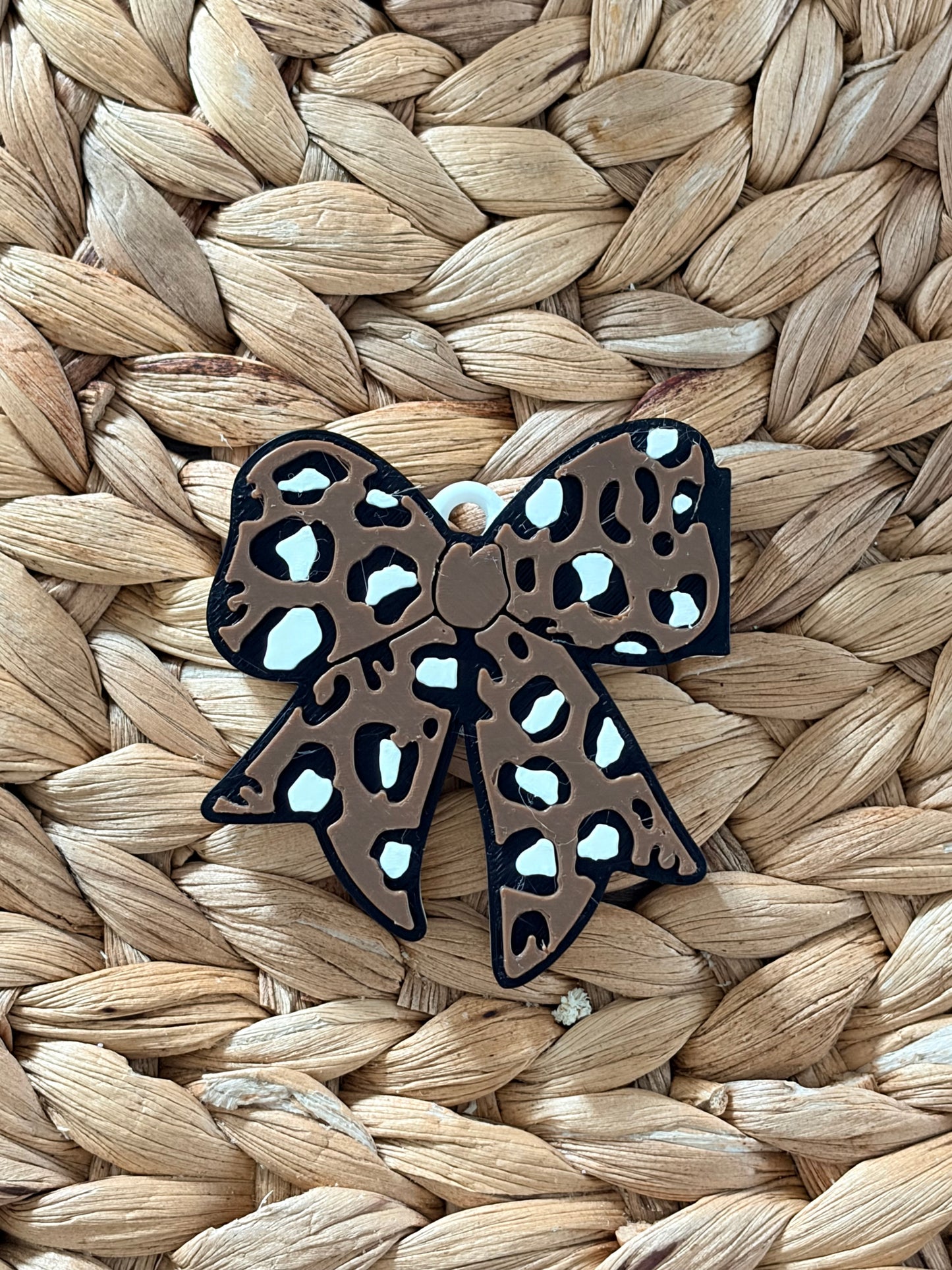Leopard Bow Can Opener - (Keychain)