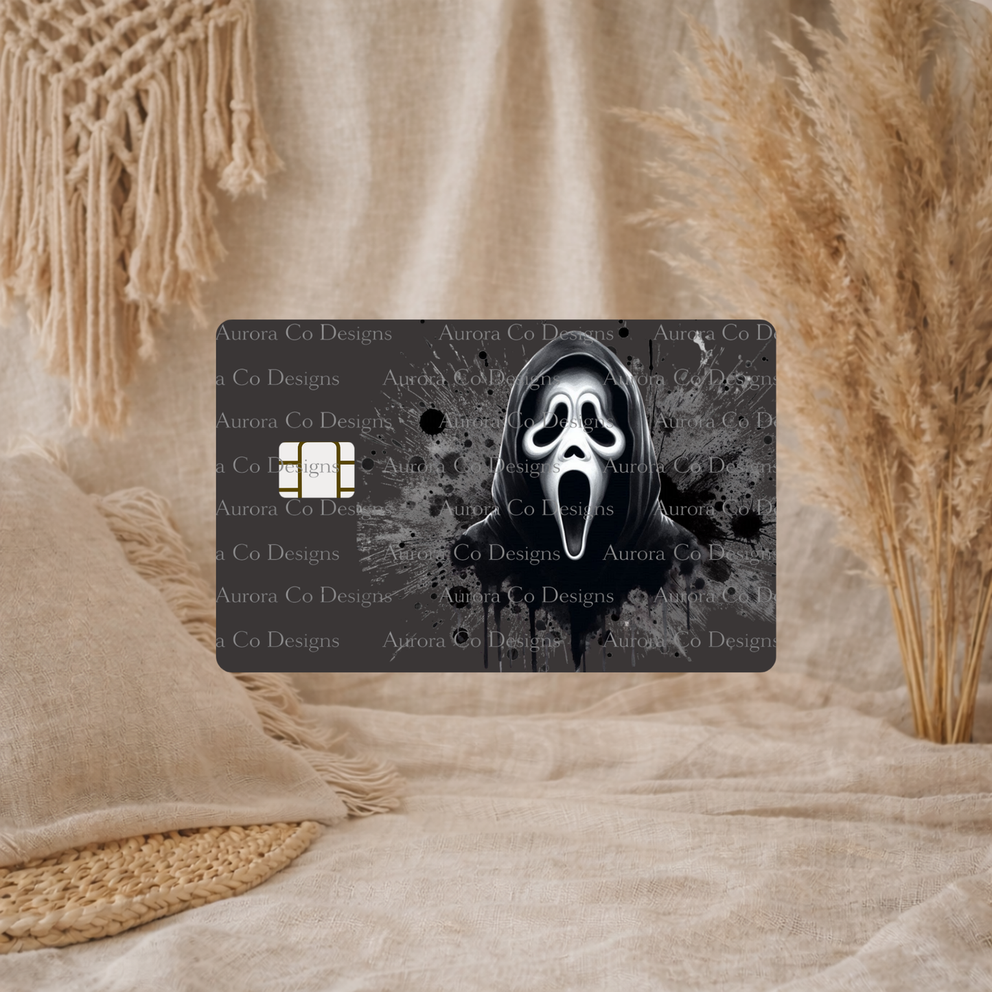 Bank Card Wrap - Ghostface Black