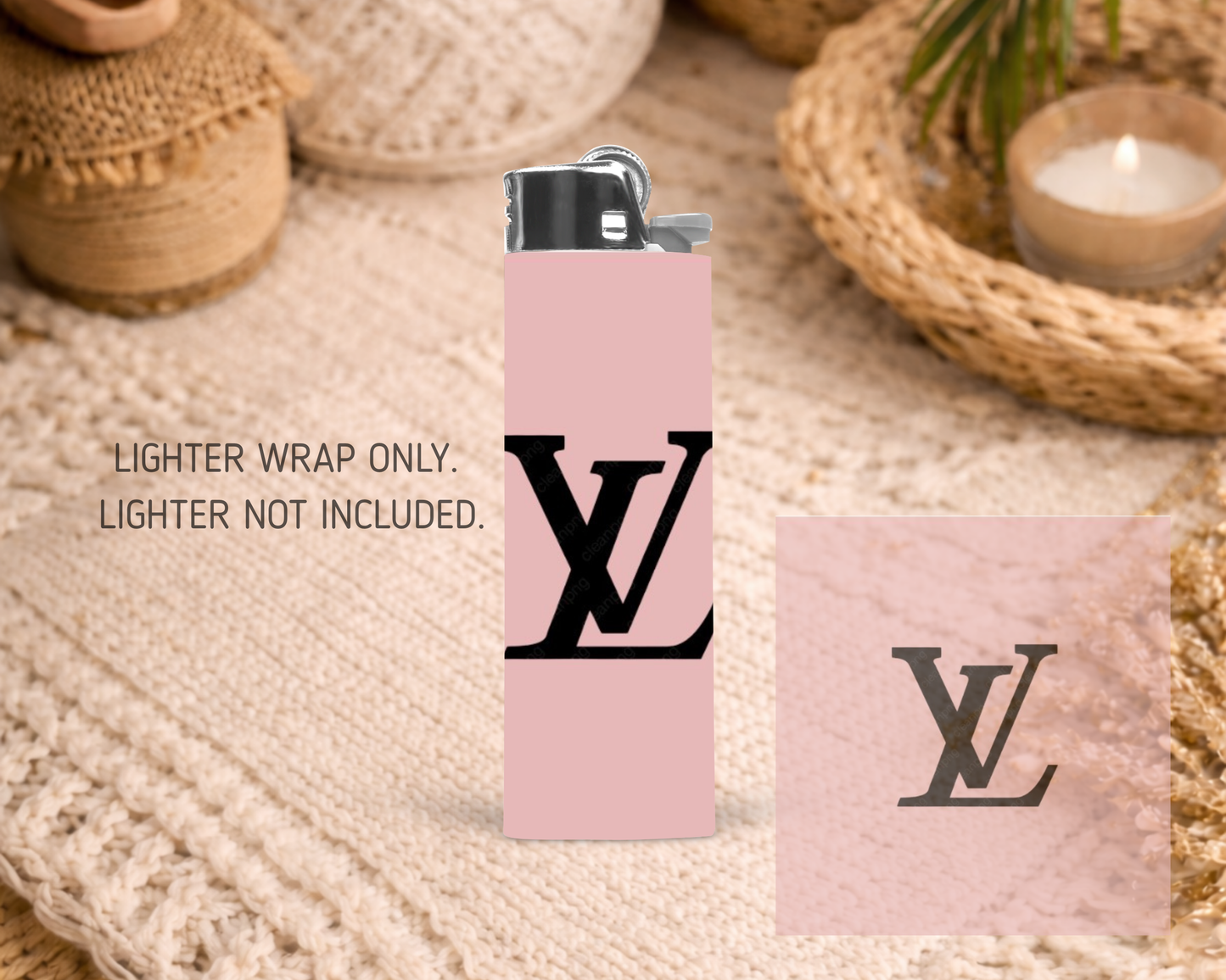 BIC Lighter Wrap #29 - Pink LV