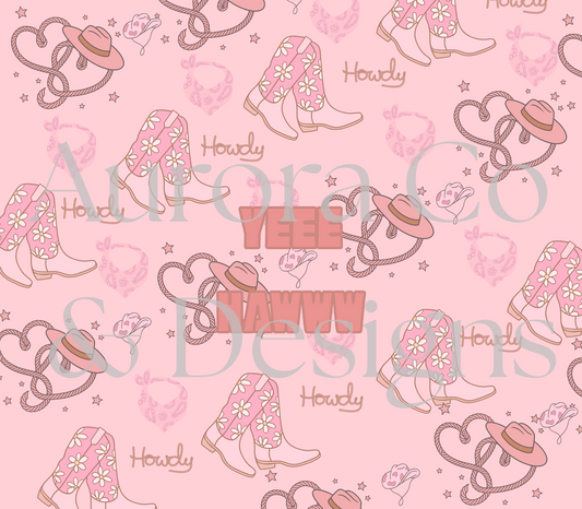 Yee Haw - 20oz Pink