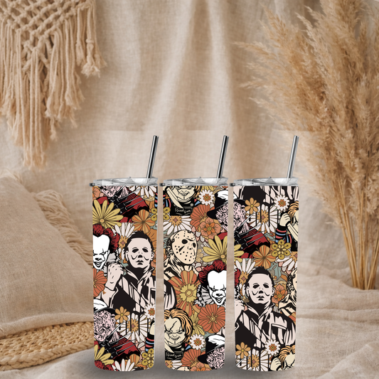 Floral Horror Characters - 20oz Tumbler